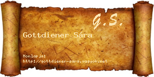 Gottdiener Sára névjegykártya